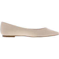 Moana Womens Faux Leather Slip On Flats