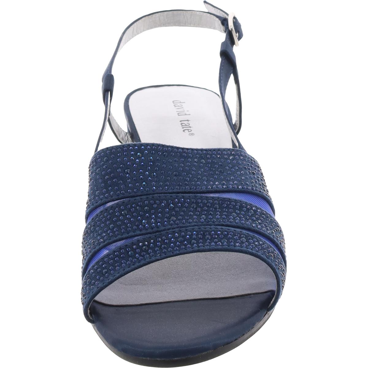Womens Embellished Manmade Slingback Heels