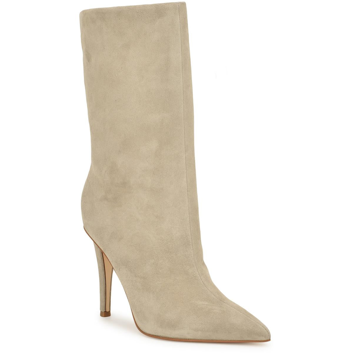 Frenchi Womens Heels Pumps Mid-Calf Boots