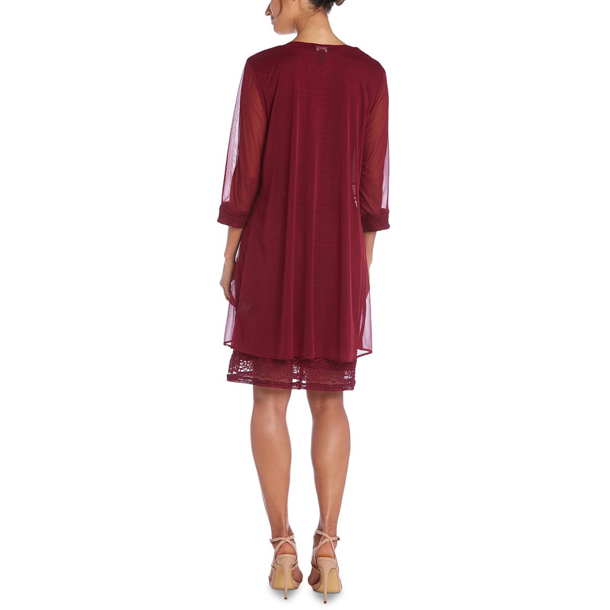 Womens Lace Jacket Two Piece Dress