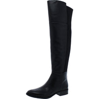 Pam Womens Zipper Ribbed Knit Over-The-Knee Boots