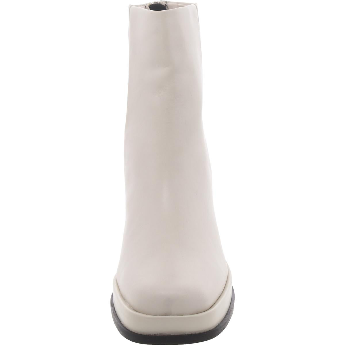 Maxxy Womens Leather Block Heel Ankle Boots