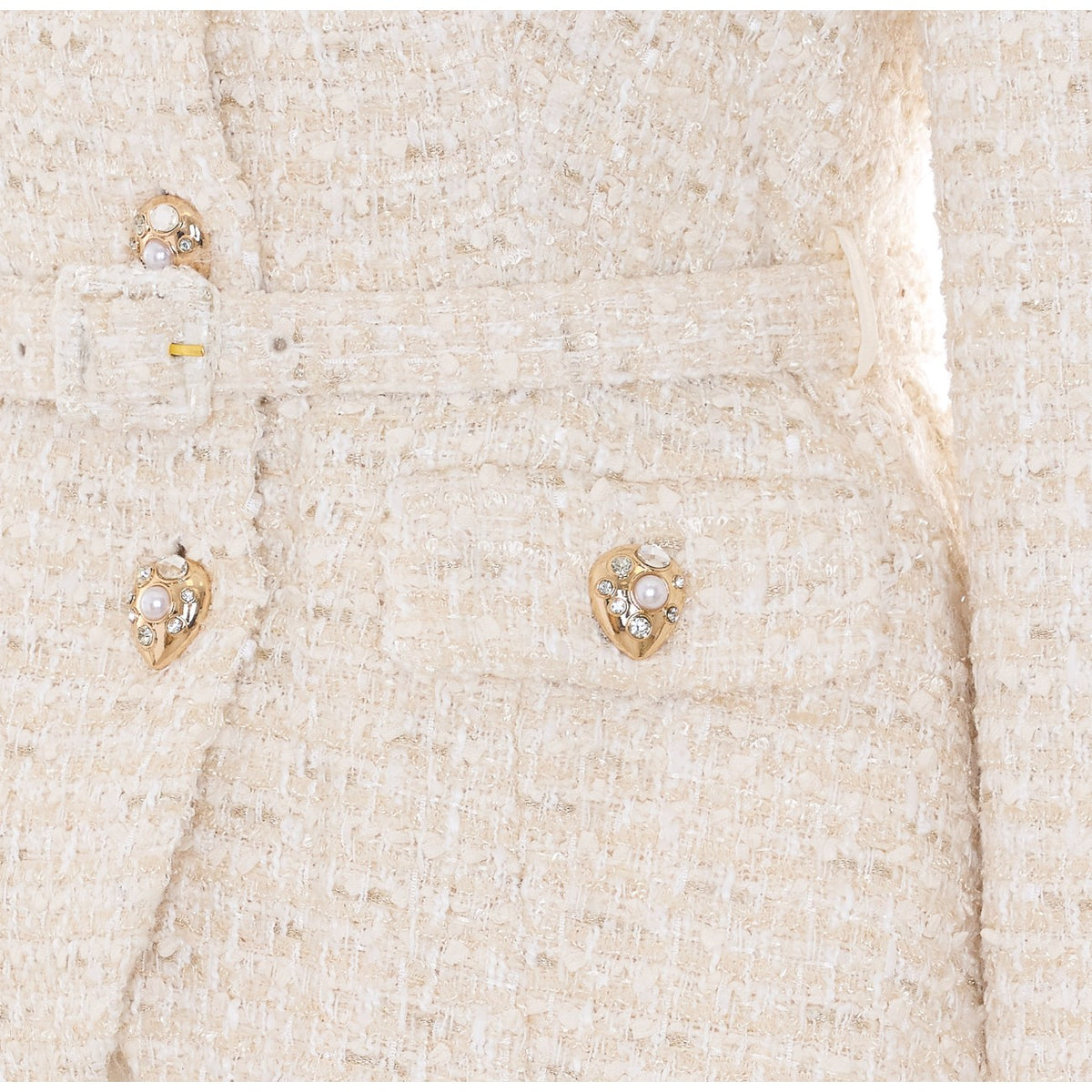 Self Portrait Self Portrait Women Tailored Boucle' And Chiffon Midi Dress
