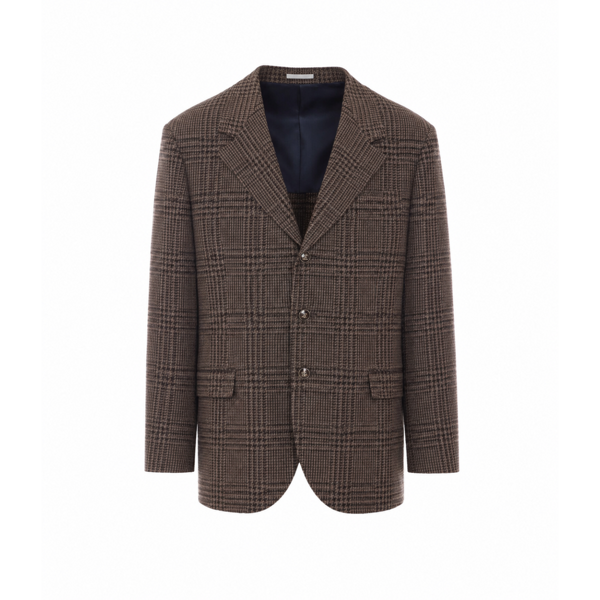 Brunello Cucinelli Brunello Cucinelli Men Tailored Prince Of Wales Cashmere Jacket