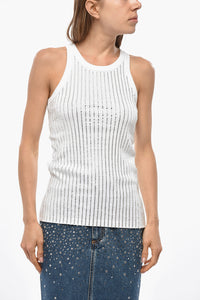 The Attico Tank Top with All-Over Jewelry