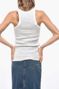 The Attico Tank Top with All-Over Jewelry