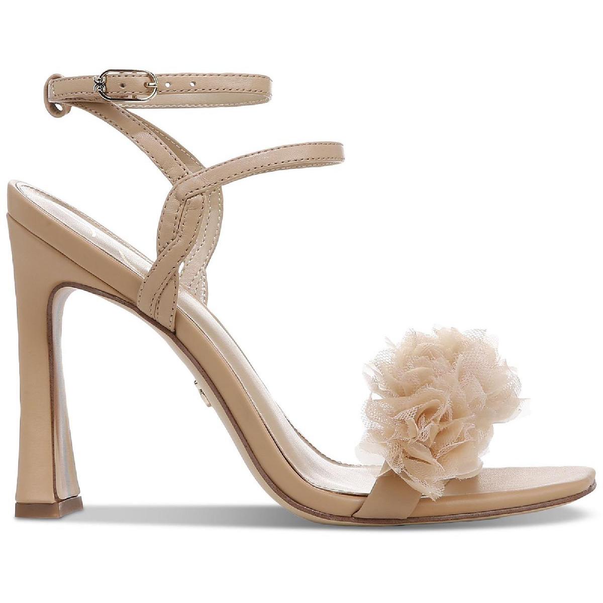 Leilani Womens Buckle Square Toe Heels