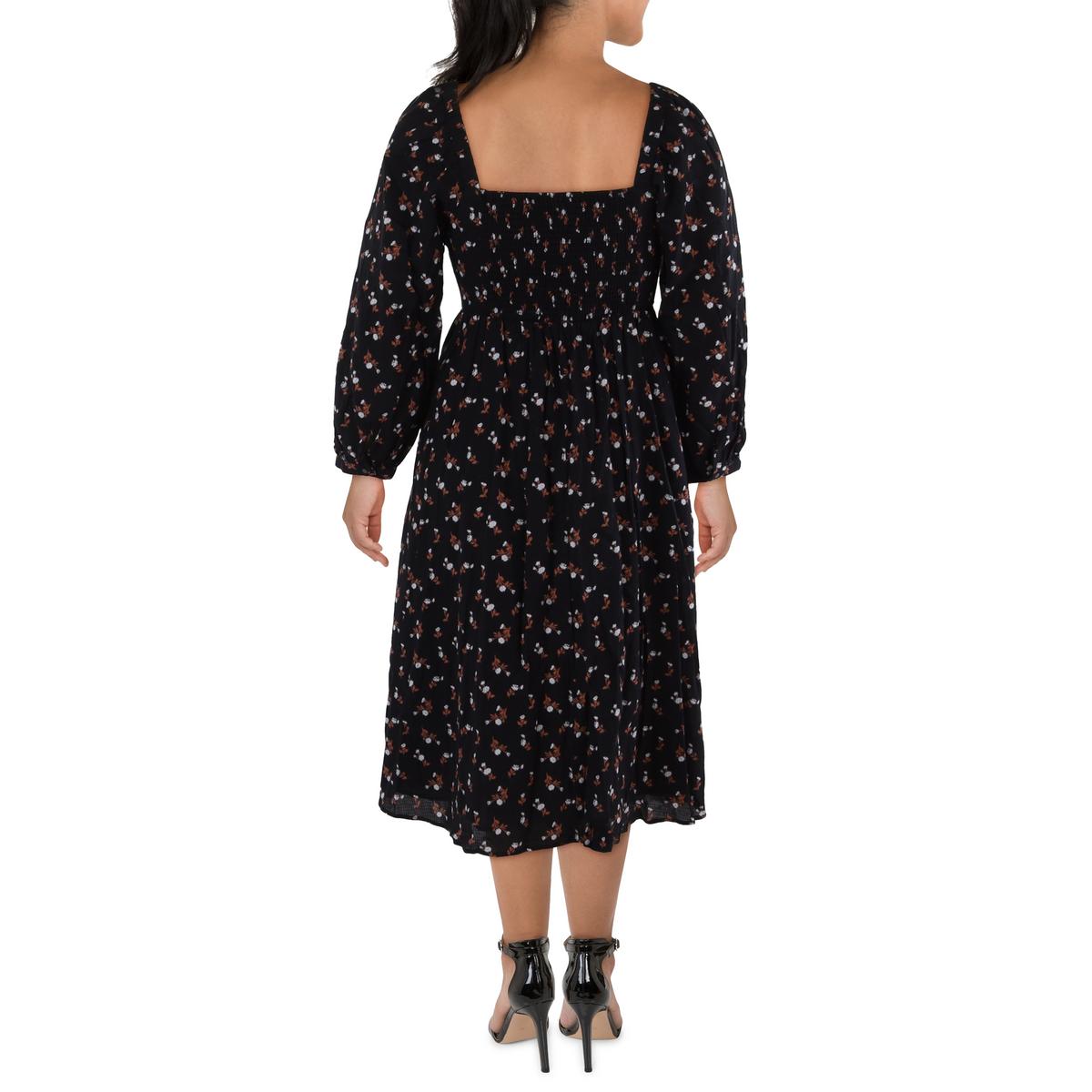 Womens Floral Print Cotton Maxi Dress