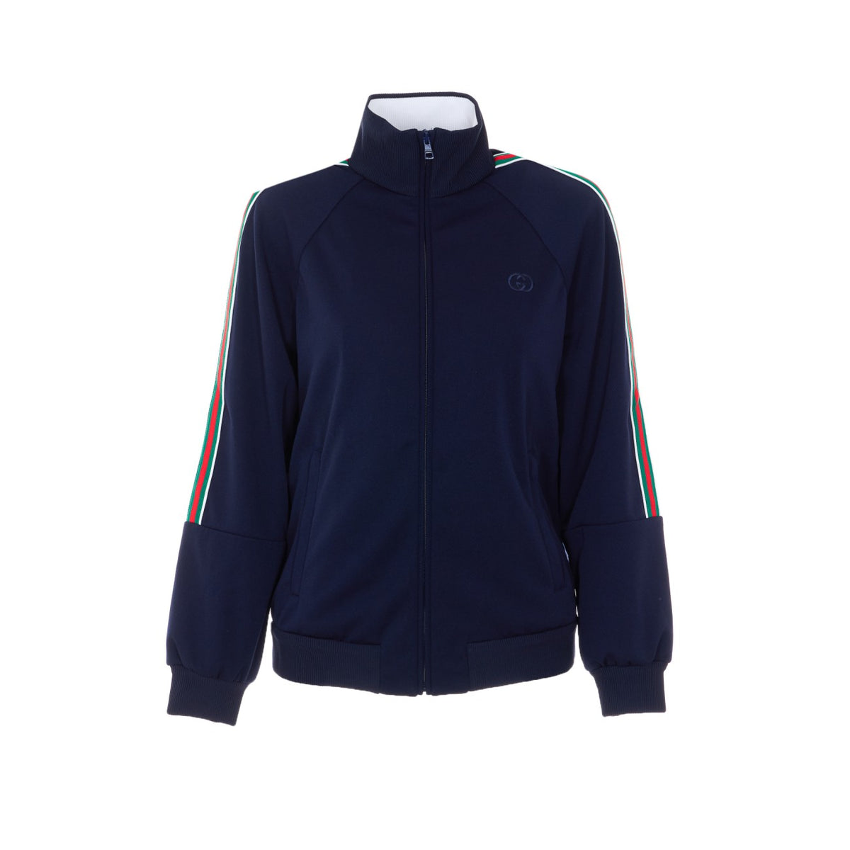Gucci Gucci Women Technical Jersey Jacket With Zipper And Web