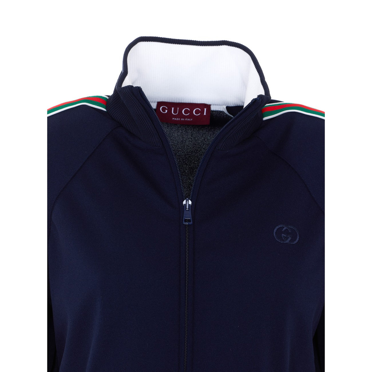 Gucci Gucci Women Technical Jersey Jacket With Zipper And Web
