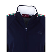 Gucci Gucci Women Technical Jersey Jacket With Zipper And Web