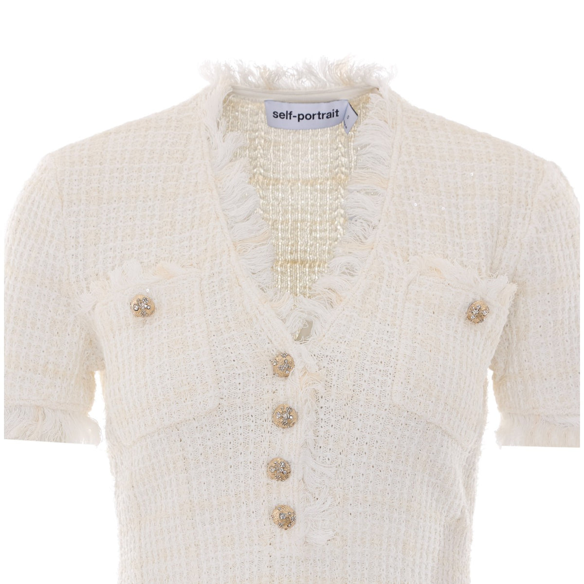 Self Portrait Self Portrait Women Textured Knit Mini Dress