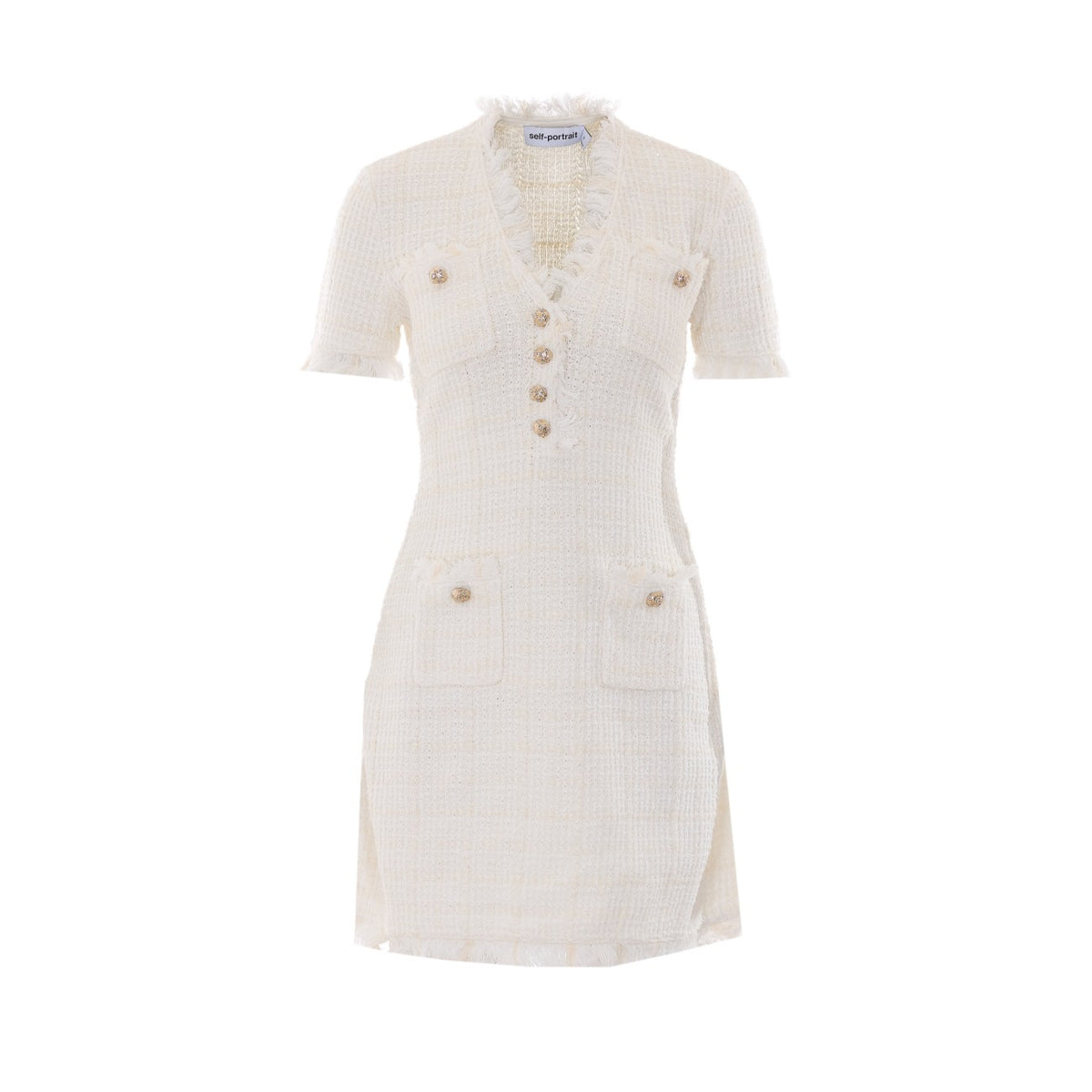Self Portrait Self Portrait Women Textured Knit Mini Dress
