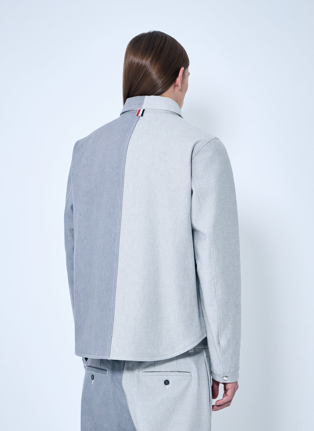 Thom Browne Men Contrast Utility Jacket