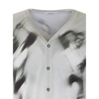 Versace Men The Flex Print Silk Cardigan