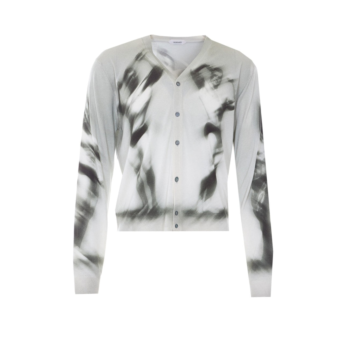 Versace Men The Flex Print Silk Cardigan