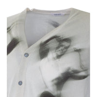 Versace Men The Flex Print Silk Cardigan