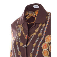 Versace Women "The Lover" Print Silk Twill Shirt