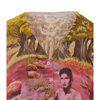 Versace Women The Naturist Print Silk Cardigan