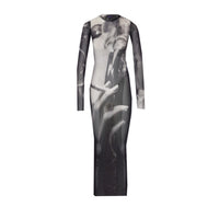 Jean Paul Gaultier Women The Smoking Women Print Long Dress
