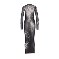 Jean Paul Gaultier Women The Smoking Women Print Long Dress