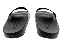 Dolce & Gabbana Black Croco Embossed Strap Pool Slide-35