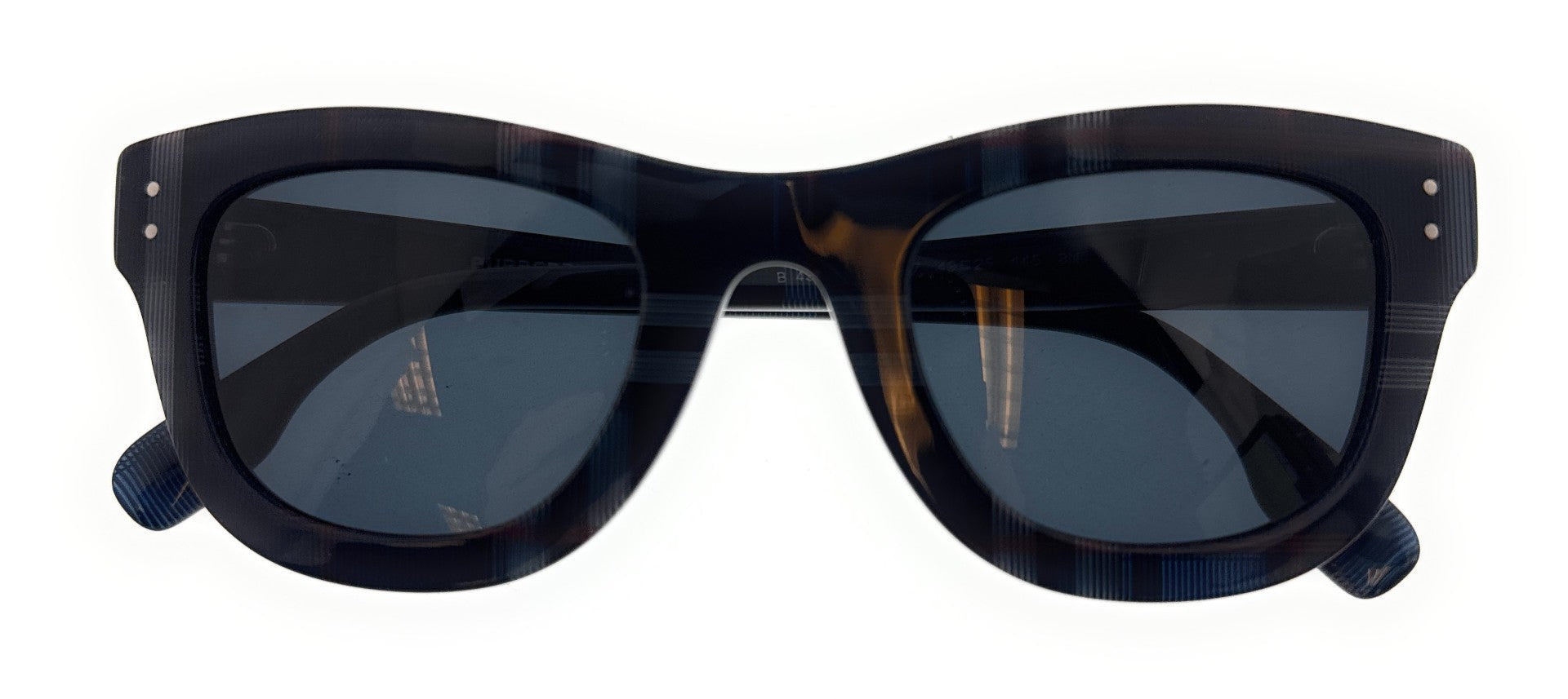 Burberry Navy Check Square 0BE4352 394787 Sunglasses