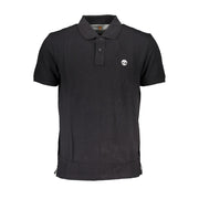Timberland Black Cotton Polo Men's Shirt