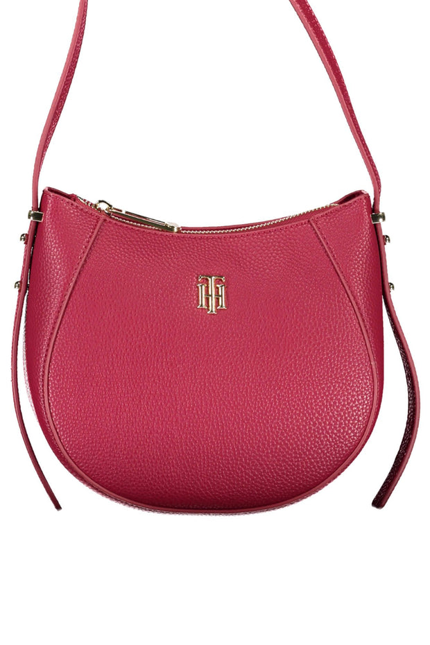 Tommy Hilfiger Elegant Red Adjustable Shoulder Women's Bag
