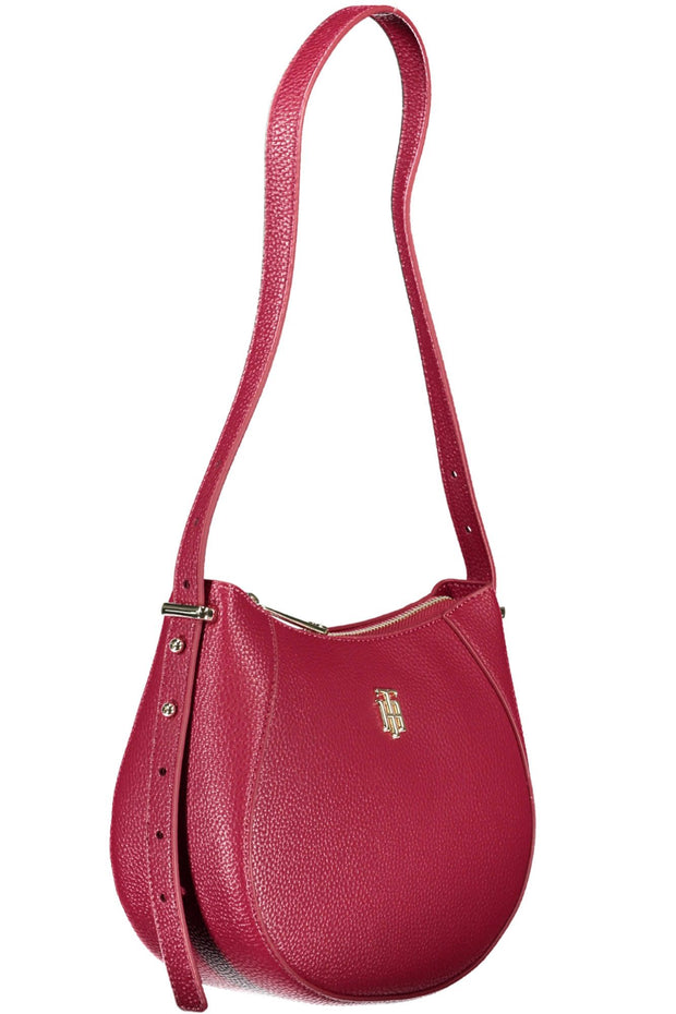 Tommy Hilfiger Elegant Red Adjustable Shoulder Women's Bag