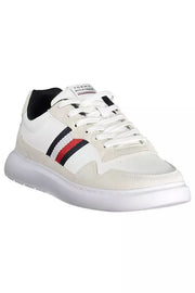 Tommy Hilfiger Sleek White Sneakers with Contrasting Men's Accents