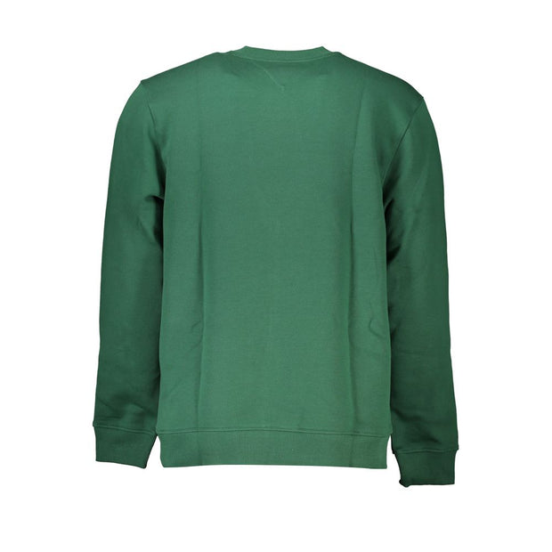 Tommy Hilfiger Classic Green Crew Neck Fleece Men's Sweatshirt