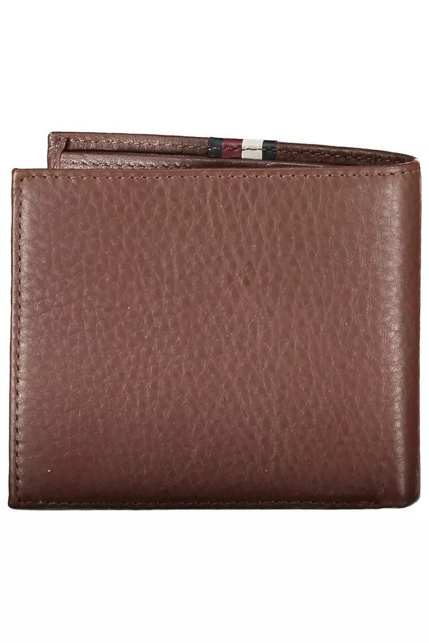 Tommy Hilfiger Elegant Leather Wallet with Contrasting Men's Detail