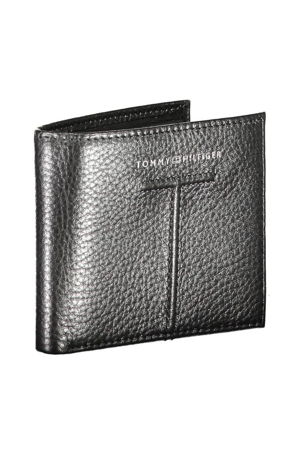 Tommy Hilfiger Elegant Black Leather Bifold Men's Wallet