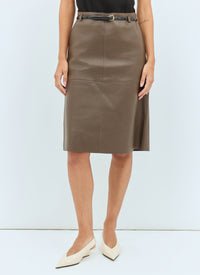 Toteme Women Double Leather Skirt