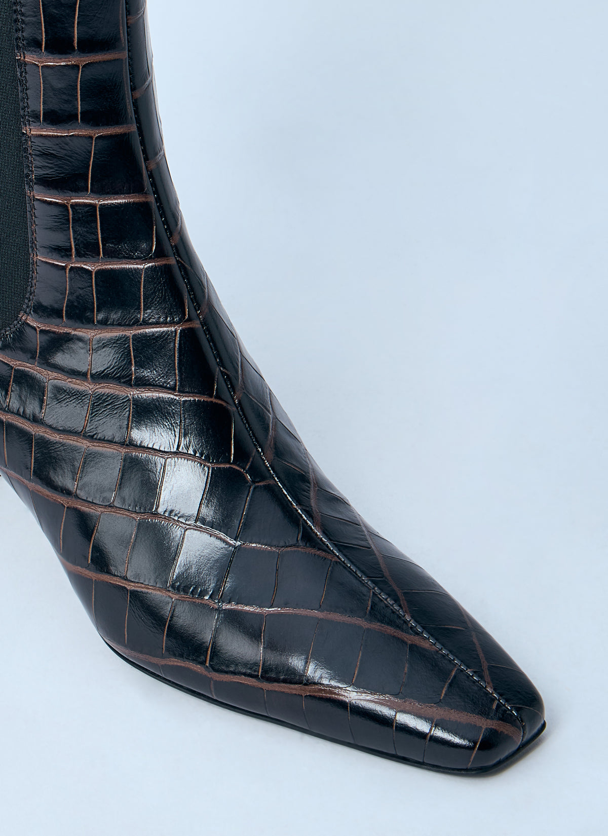 Toteme Women Croc-Embossed Leather Boots