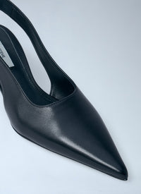 Toteme Women Classic Leather Slingback Heels