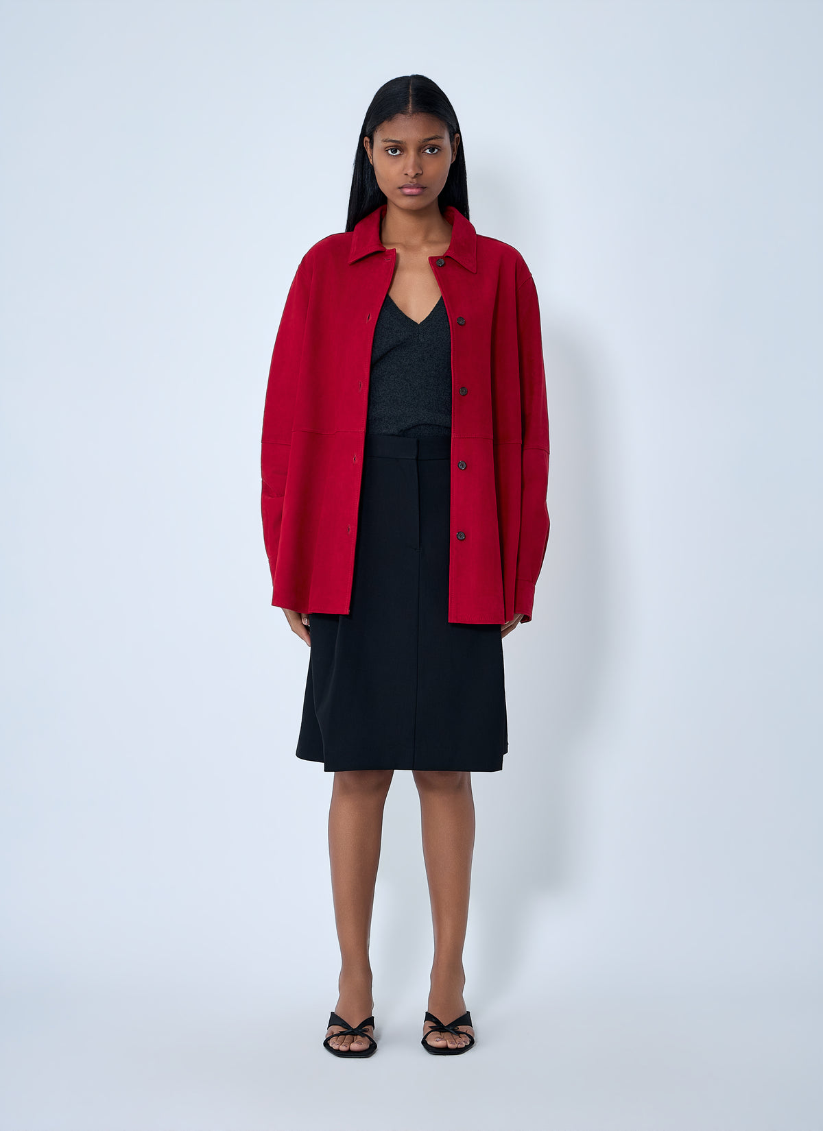 Toteme Women Suede Overshirt