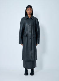 Toteme Women Leather Coat