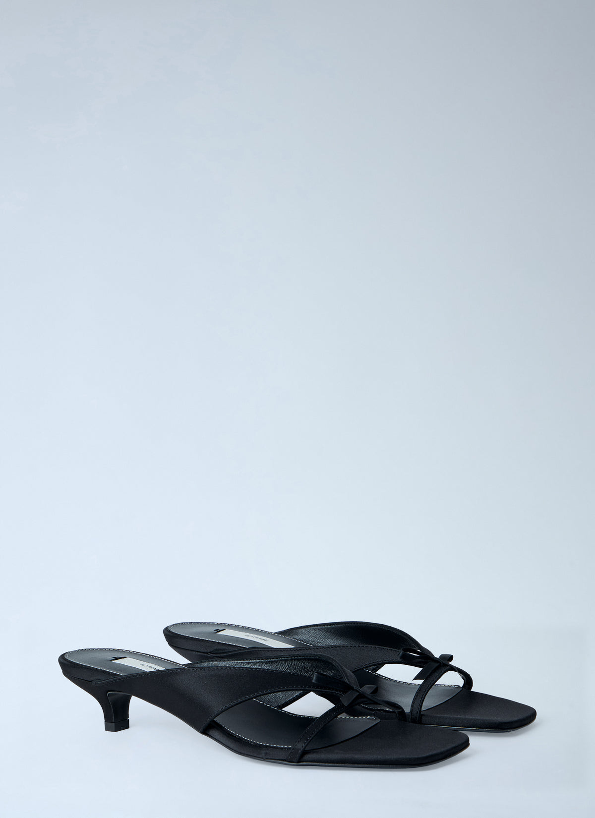 Toteme Women Bow Satin Sandals