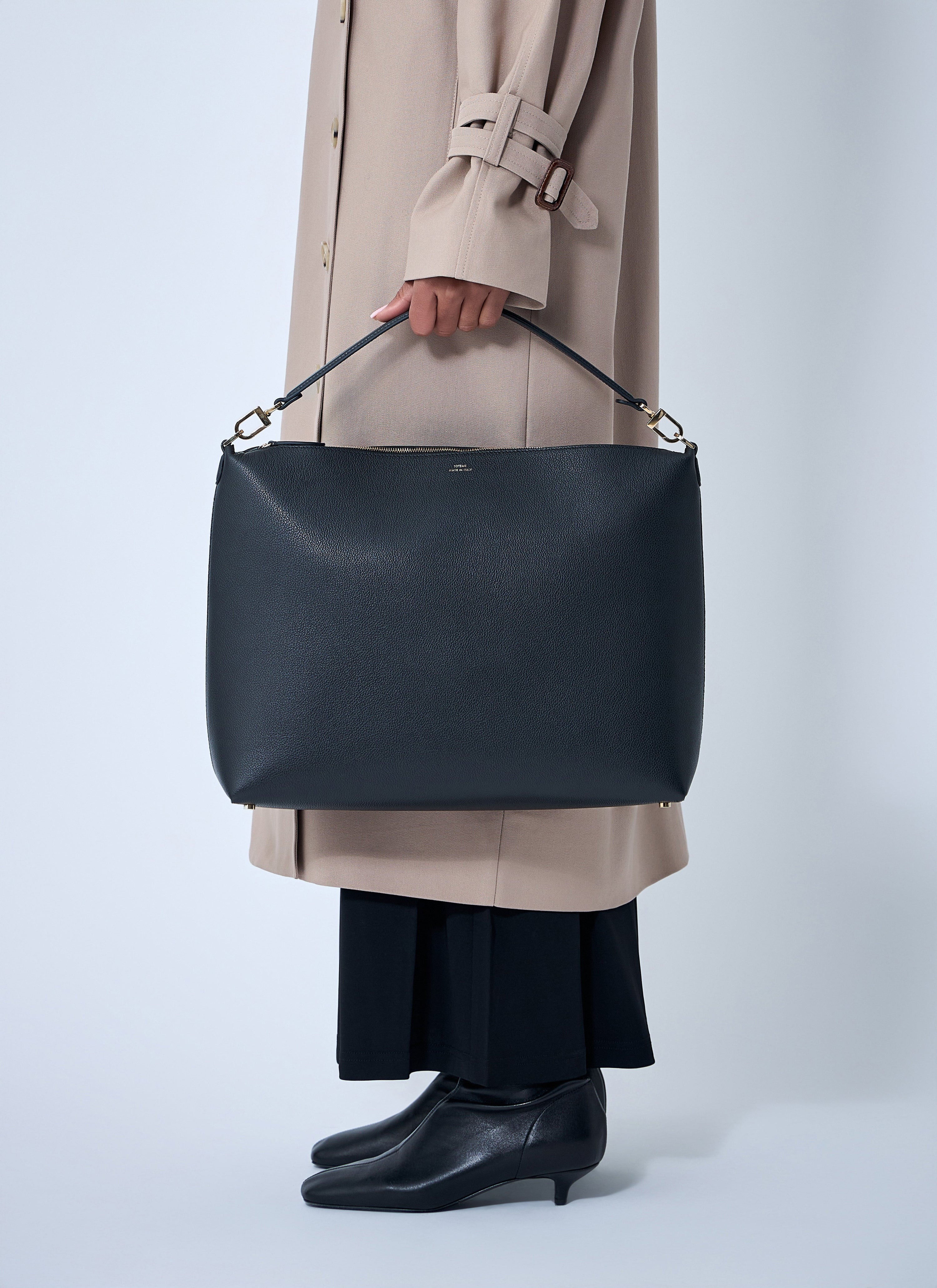 TOTEME Toteme Women Medium Bevel Grained Leather Shoulder Bag