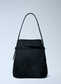 TOTEME Toteme Women Belted Pony Hair Bucket Bag