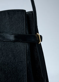 TOTEME Toteme Women Belted Pony Hair Bucket Bag
