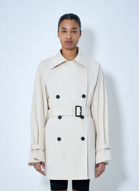 TOTEME Toteme Women Double-Breasted Cotton Trench Coat