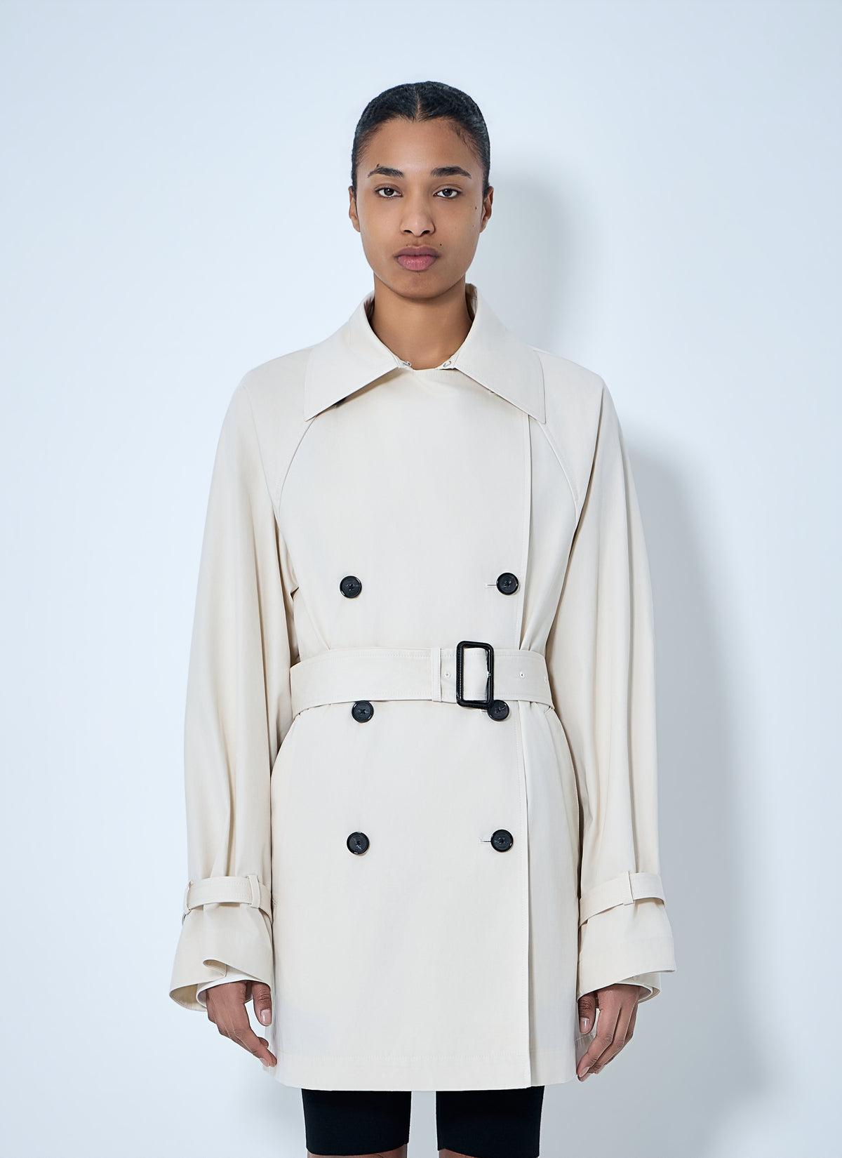 TOTEME Toteme Women Double-Breasted Cotton Trench Coat