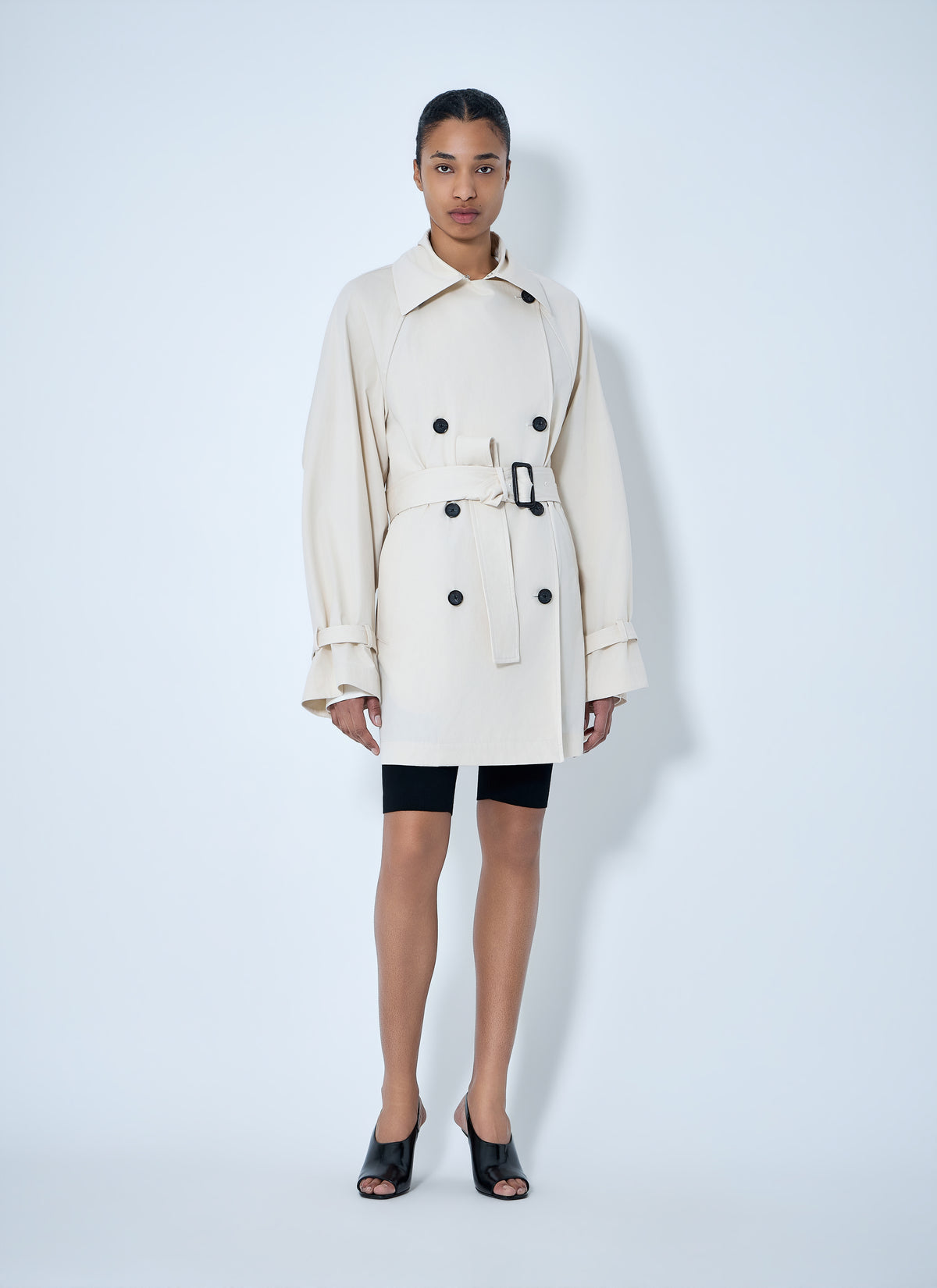 TOTEME Toteme Women Double-Breasted Cotton Trench Coat