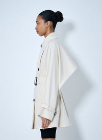 TOTEME Toteme Women Double-Breasted Cotton Trench Coat