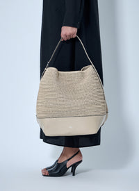 TOTEME Toteme Women Belted Woven Leather Tote Bag
