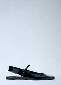 Toteme Women Patent Leather Slingback Flats