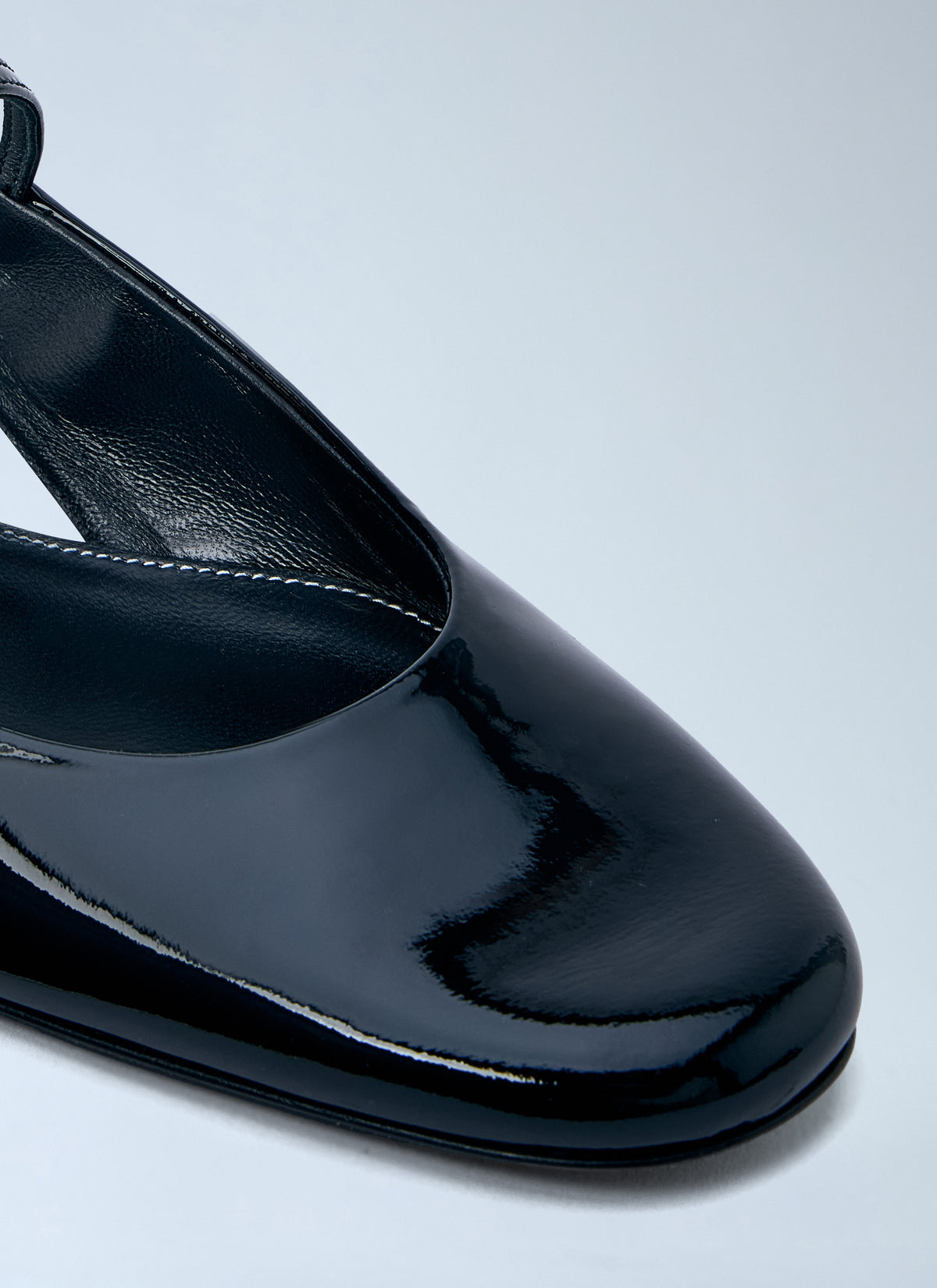 Toteme Women Patent Leather Slingback Flats